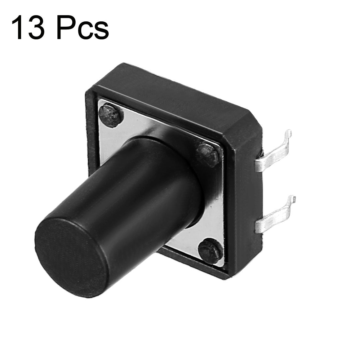 Harfington 12x12x13mm Panel Momentary 4-Pin PCB DIP Tactile Tact Push Button Switch 13PCS