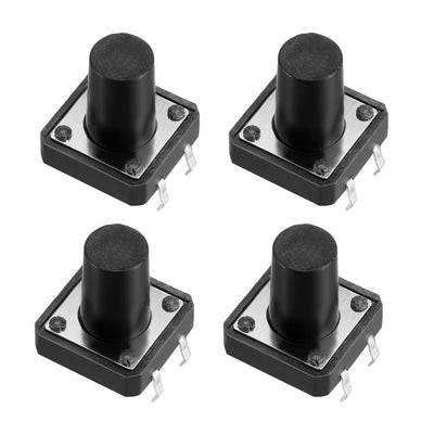 Harfington 12x12x13mm Panel Momentary 4-Pin PCB DIP Tactile Tact Push Button Switch 13PCS