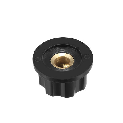 Harfington 19.5x11.5mm Silver Tone Top Potentiometer Volume Control Rotary Knobs 6mm Shaft Hole