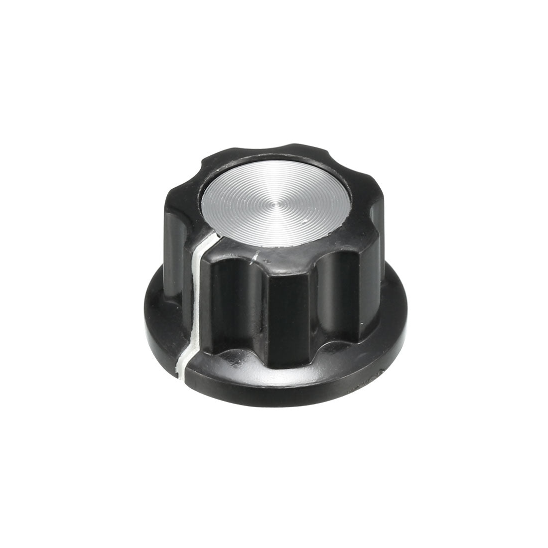 Harfington 19.5x11.5mm Silver Tone Top Potentiometer Volume Control Rotary Knobs 6mm Shaft Hole