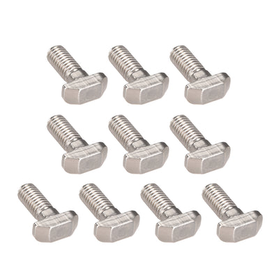Harfington M8x20mm T-Slot Drop-In Stud Sliding Screw Bolt Carbon Steel European Standard 40 Series 10pcs