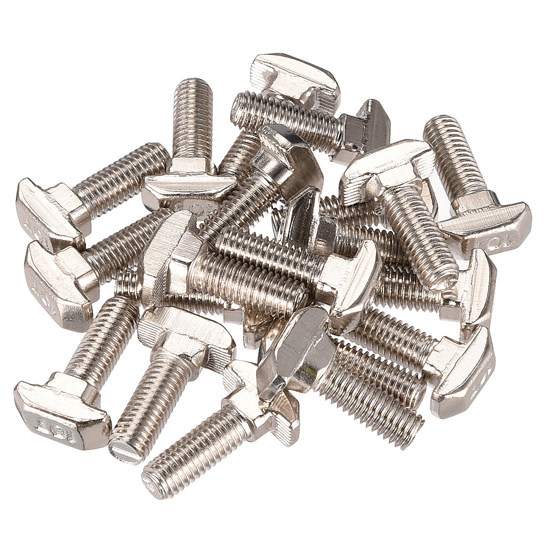 Harfington M8x25mm T-Slot Drop-In Stud Sliding Screw Bolt Carbon Steel European Standard 45 Series 20pcs