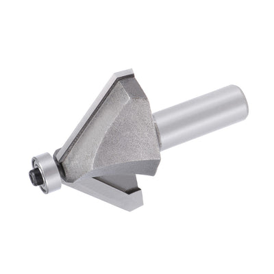 Harfington Chamfer Router Bit Round Shank Carbon Steel Bearing