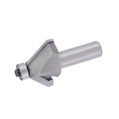 Harfington Chamfer Router Bit Round Shank Carbon Steel Bearing