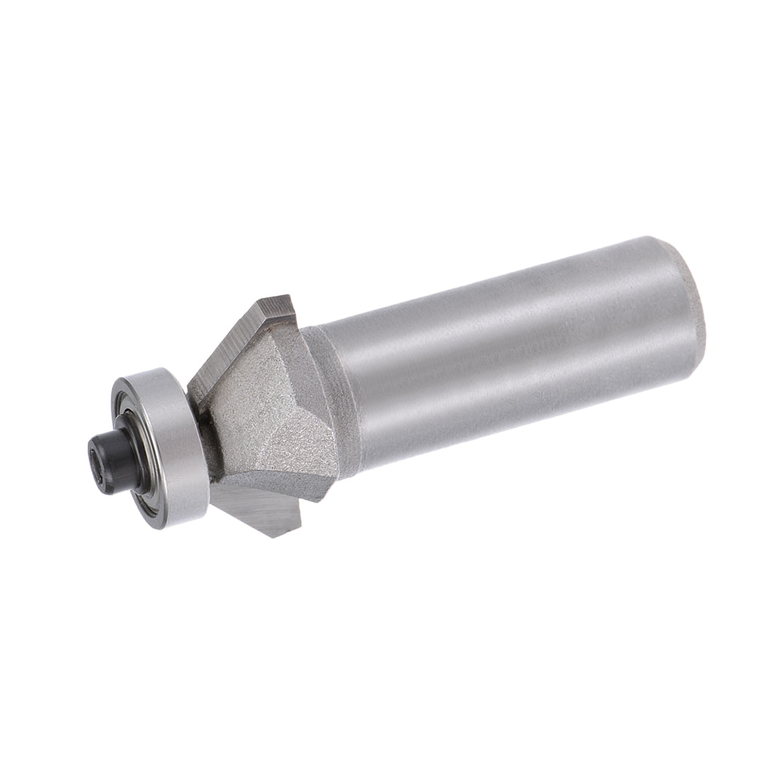 Harfington Chamfer Router Bit 1/2 Shank Dia 45 Degree Carbon Steel Bearing for Woodworking