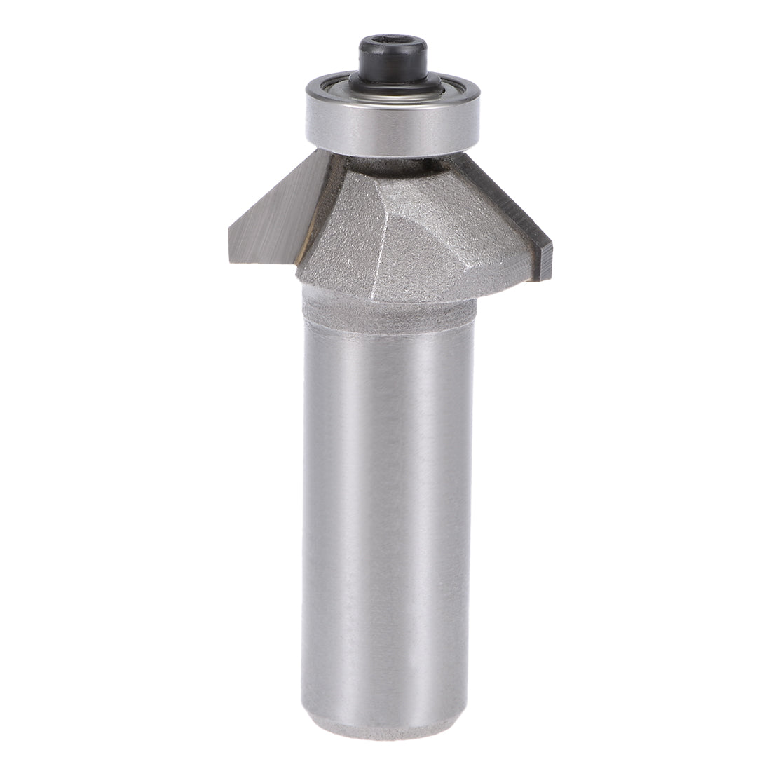 Harfington Chamfer Router Bit 1/2 Shank Dia 45 Degree Carbon Steel Bearing for Woodworking