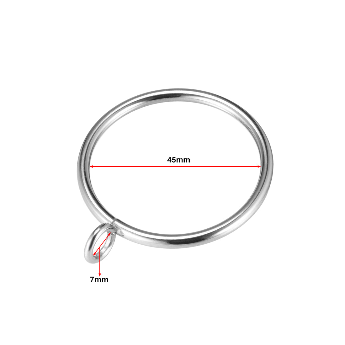 Harfington Curtain Rings Metal Drapery Ring for Curtain Rod