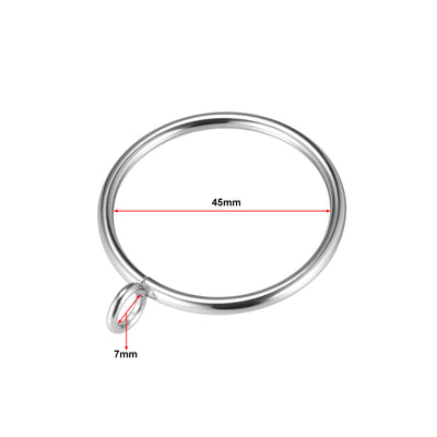 Harfington Curtain Rings Metal Drapery Ring for Curtain Rod