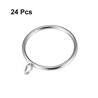 Harfington Curtain Rings Metal Drapery Ring for Curtain Rod