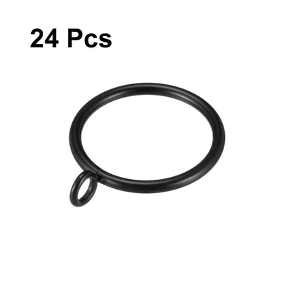 Harfington Curtain Rings Metal Drapery Ring for Curtain Rod