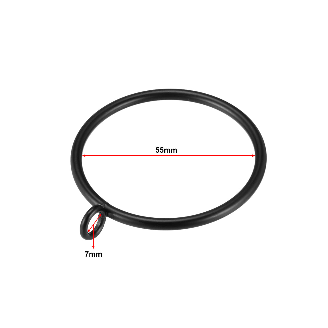 Harfington Curtain Rings Metal Drapery Ring for Curtain Rod