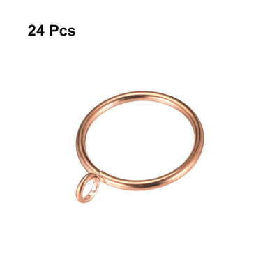 Harfington Curtain Rings Metal Drapery Ring for Curtain Rod