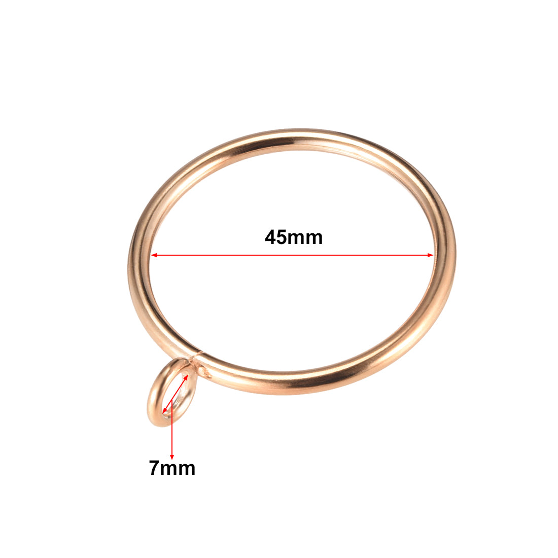 Harfington Curtain Rings Metal Drapery Ring for Curtain Rod