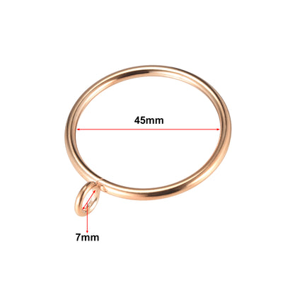 Harfington Curtain Rings Metal Drapery Ring for Curtain Rod