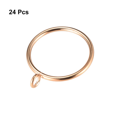 Harfington Curtain Rings Metal Drapery Ring for Curtain Rod