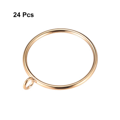 Harfington Curtain Rings Metal Drapery Ring for Curtain Rod