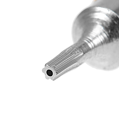 Harfington 4pcs 25mm Long 1/4" Hex Shank T6 Security Torx High Quantity Screwdriver Bits S2 High Alloy Steel