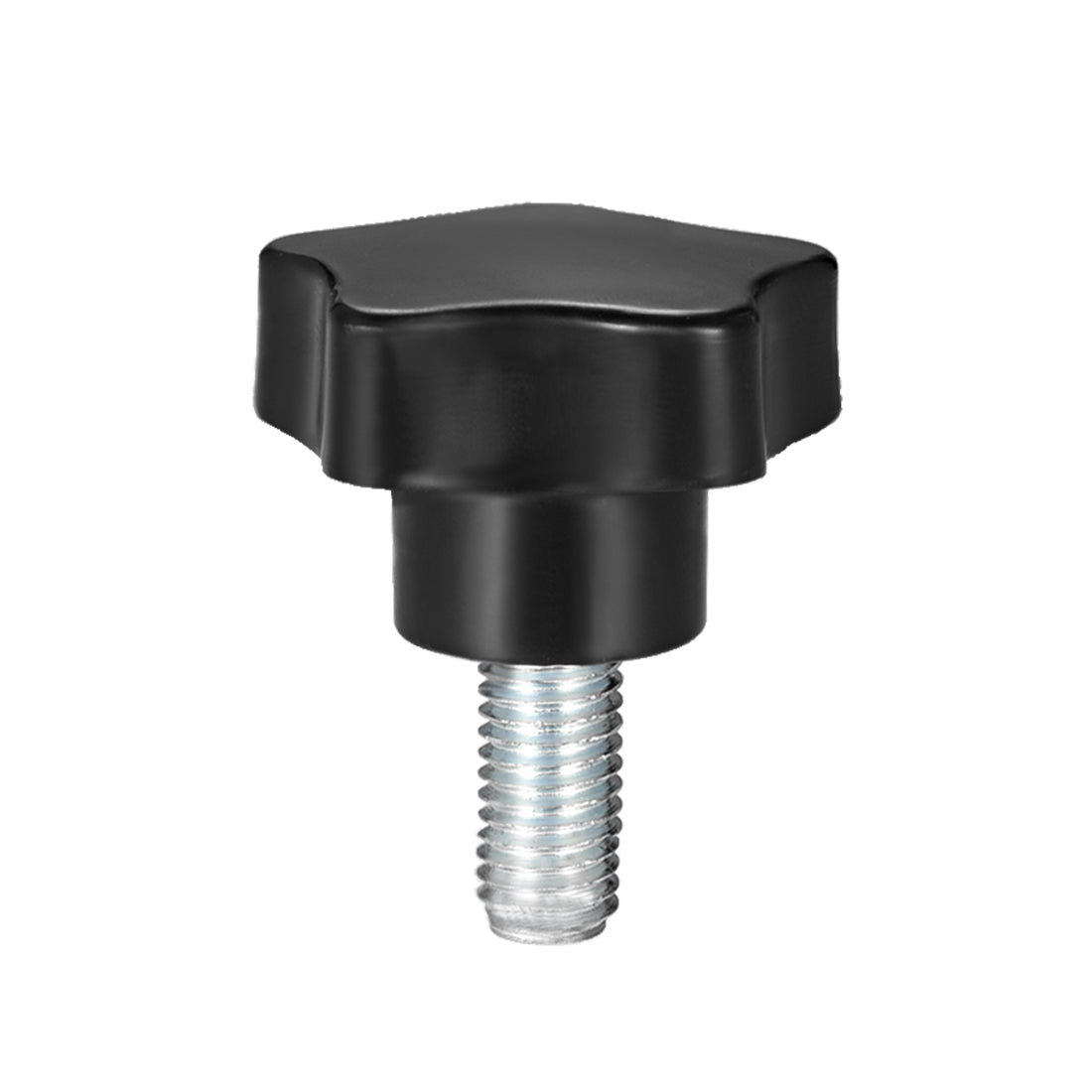 Harfington Star Knobs Grips Male Thread  Steel Zinc Stud Black PP