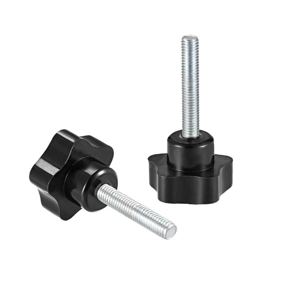 Harfington 6 Pcs Star Knob Grips Male Thread  Steel Zinc Stud Replacement PP