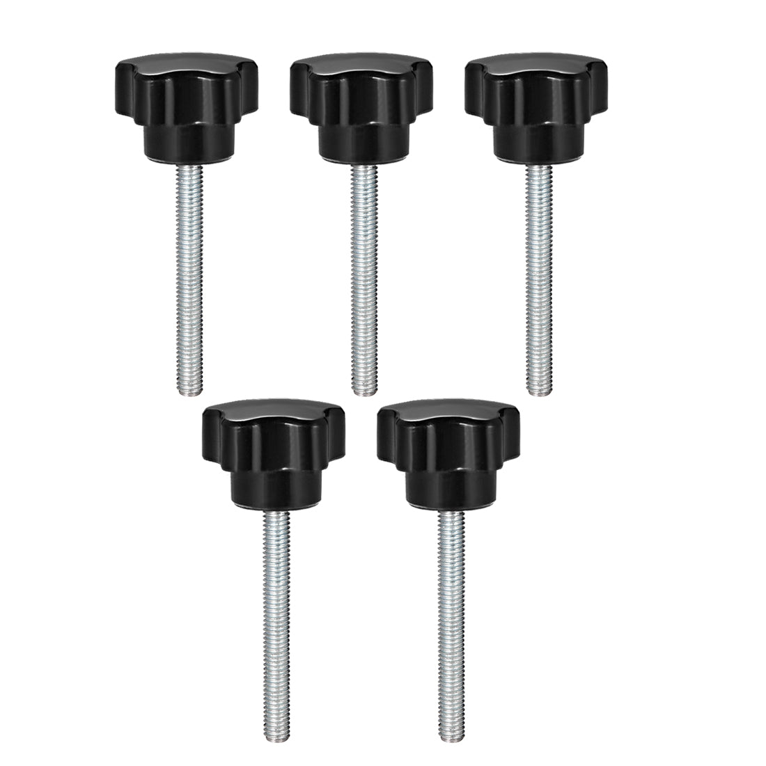 Harfington 5 Pcs Star Knobs Grip Male Thread  Steel Zinc Stud Replacement PP