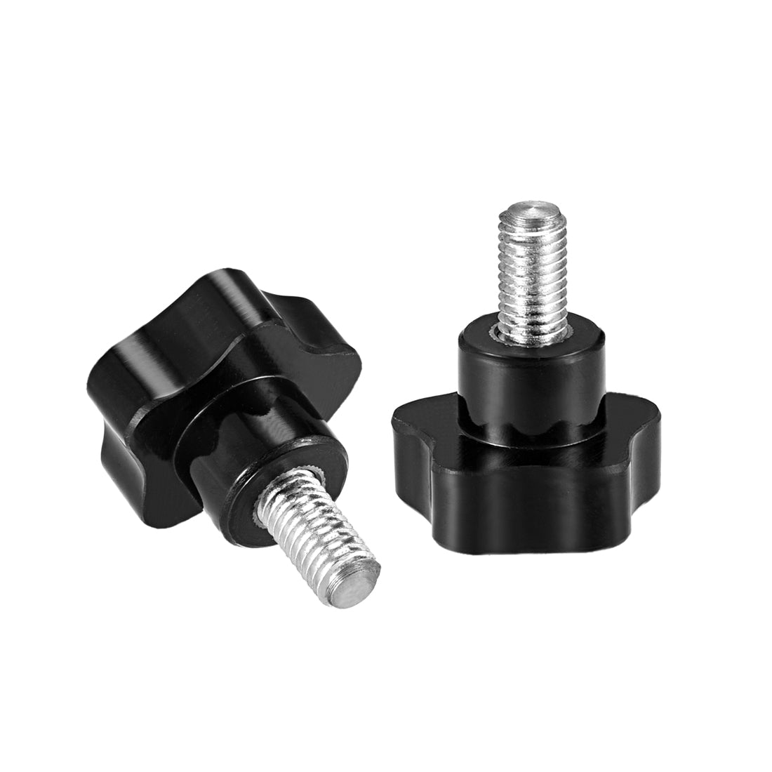 Harfington 5 Pcs Star Knobs Grip Male Thread  Steel Zinc Stud Replacement PP