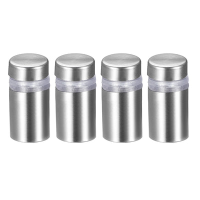Harfington Glass Standoff Mount Stainless Steel Wall Standoff Holder Advertising Nails 12mm Dia 24mm Length 4 Pcs