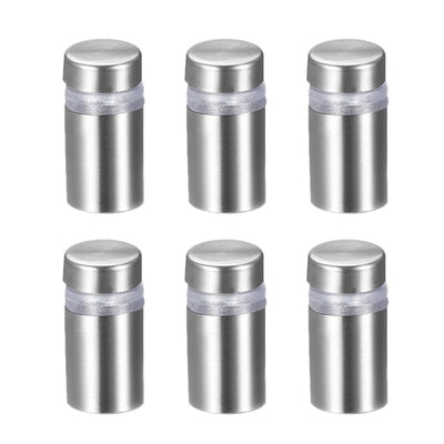 Harfington Glass Standoff Mount Stainless Steel Wall Standoff Holder Advertising Nails 12mm Dia 24mm Length 6 Pcs