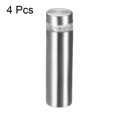 Harfington Glass Standoff Mount Stainless Steel Wall Standoff Holder Advertising Nails 12mm Dia 43mm Length 4 Pcs