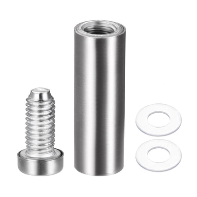 Harfington Glass Standoff Mount Stainless Steel Wall Standoff Holder Advertising Nails 12mm Dia 43mm Length 6 Pcs