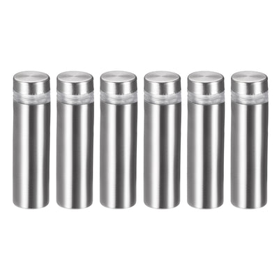 Harfington Glass Standoff Mount Stainless Steel Wall Standoff Holder Advertising Nails 12mm Dia 43mm Length 6 Pcs