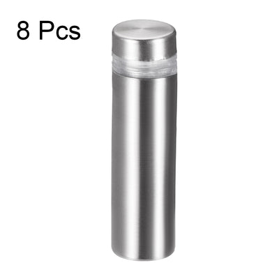 Harfington Glass Standoff Mount Stainless Steel Wall Standoff Holder Advertising Nails 12mm Dia 43mm Length 8 Pcs