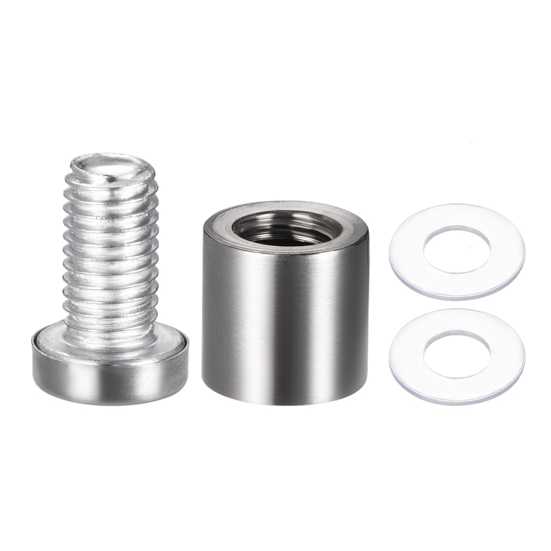 Harfington Glass Standoff Mount Stainless Steel Wall Standoff Holder Advertising Nails 16mm Dia 24mm Length 8 Pcs