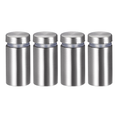 Harfington Glass Standoff Mount Stainless Steel Wall Standoff Holder Advertising Nails 16mm Dia 32mm Length 4 Pcs