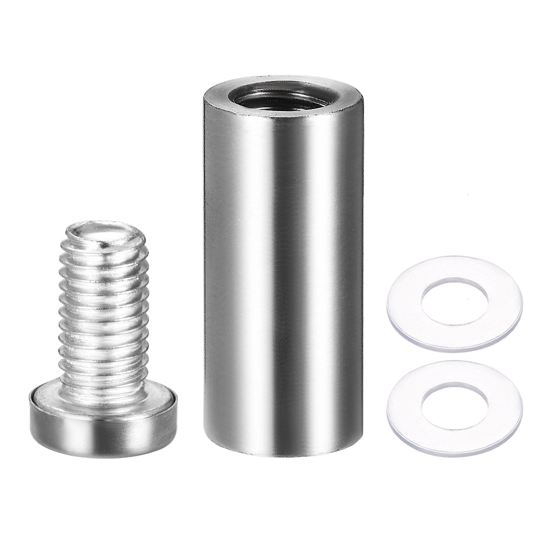 Harfington Glass Standoff Mount Stainless Steel Wall Standoff Holder Advertising Nails 16mm Dia 42mm Length 8 Pcs