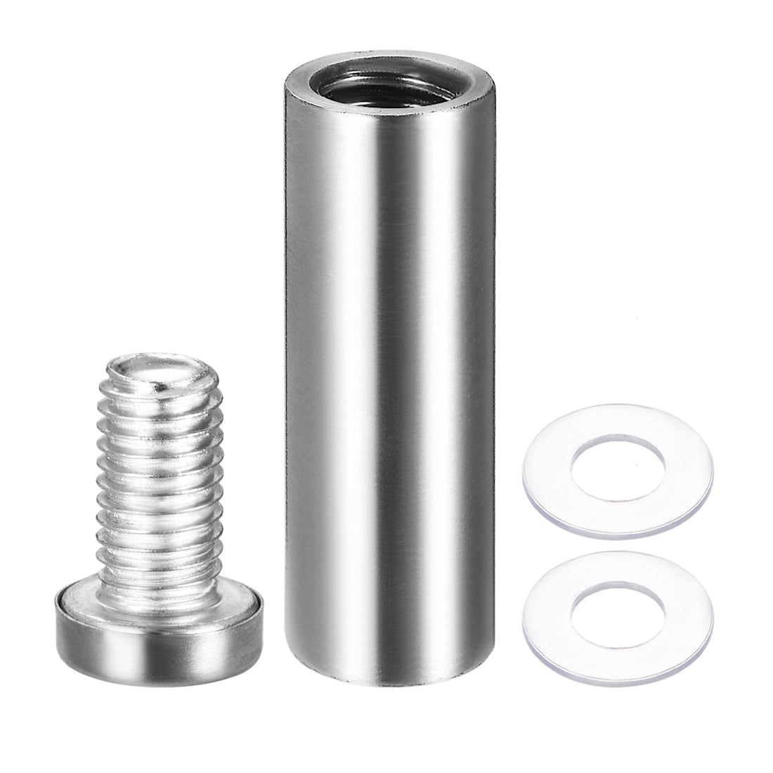 Harfington Glass Standoff Mount Stainless Steel Wall Standoff Holder Advertising Nails 16mm Dia 52mm Length 6 Pcs