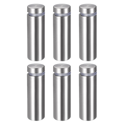 Harfington Glass Standoff Mount Stainless Steel Wall Standoff Holder Advertising Nails 16mm Dia 52mm Length 6 Pcs