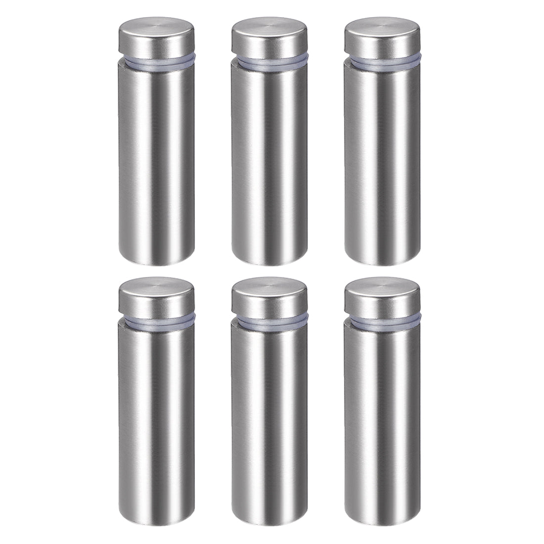 Harfington Glass Standoff Mount Stainless Steel Wall Standoff Holder Advertising Nails 16mm Dia 52mm Length 6 Pcs