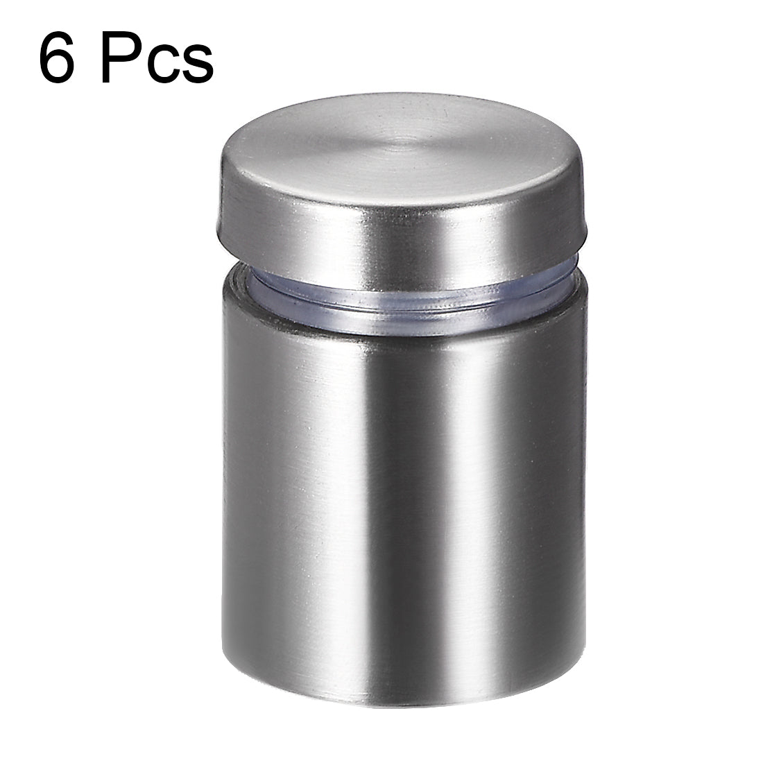 Harfington Glass Standoff Mount Stainless Steel Wall Standoff Holder Advertising Nails 19mm Dia 32mm Length 6 Pcs