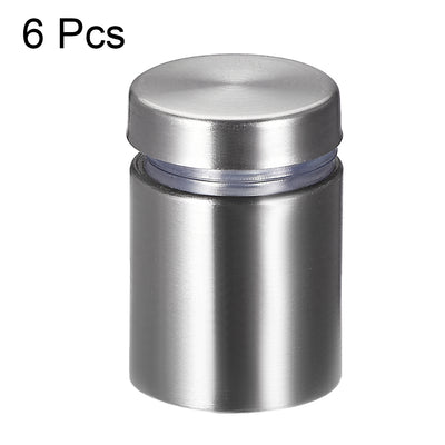 Harfington Glass Standoff Mount Stainless Steel Wall Standoff Holder Advertising Nails 19mm Dia 32mm Length 6 Pcs