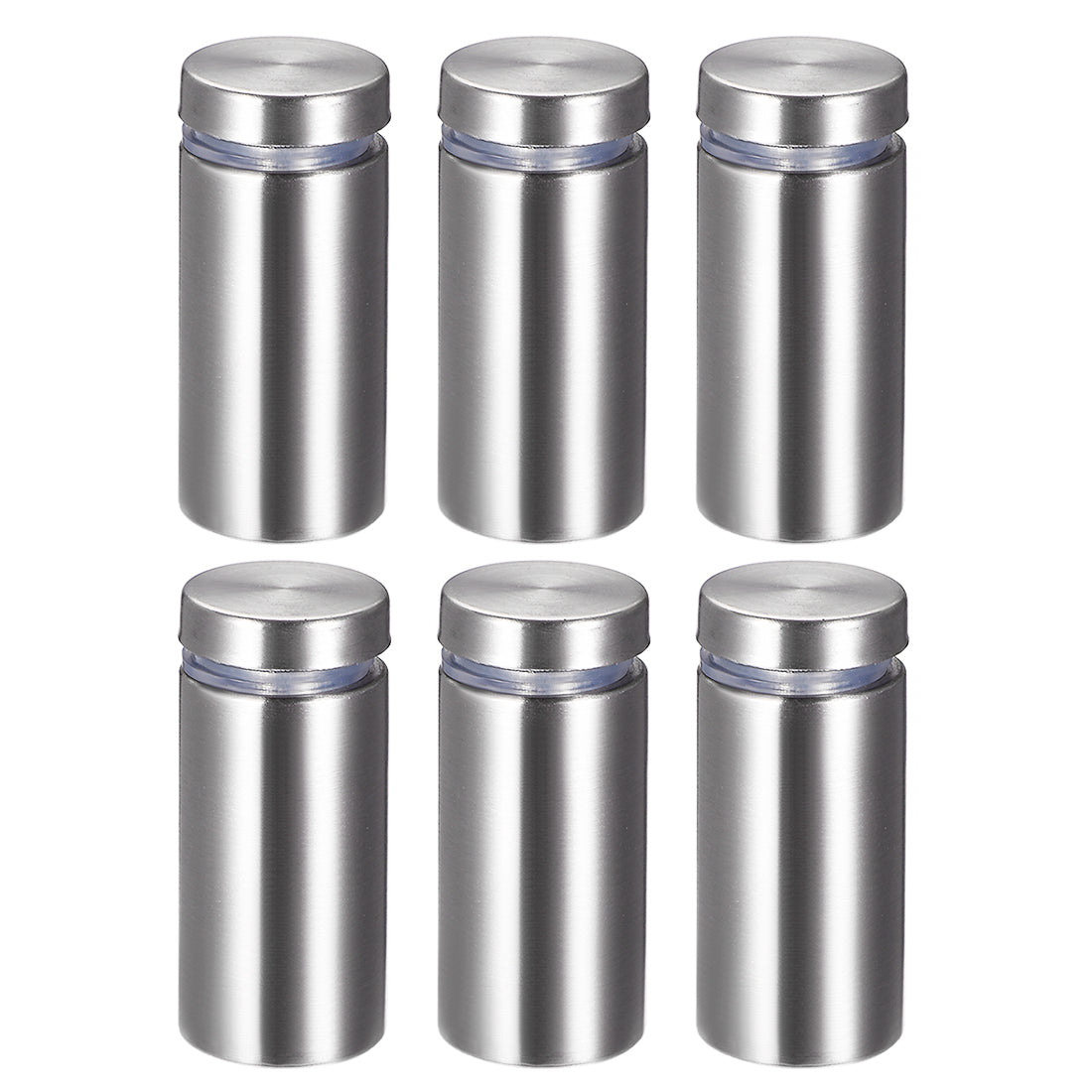 Harfington Glass Standoff Mount Stainless Steel Wall Standoff Holder Advertising Nails 19mm Dia 42mm Length 6 Pcs