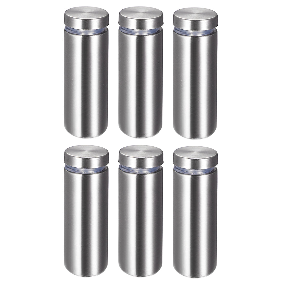 Harfington Glass Standoff Mount Stainless Steel Wall Standoff Holder Advertising Nails 19mm Dia 52mm Length 6 Pcs