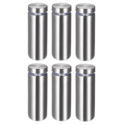 Harfington Glass Standoff Mount Stainless Steel Wall Standoff Holder Advertising Nails 19mm Dia 52mm Length 6 Pcs