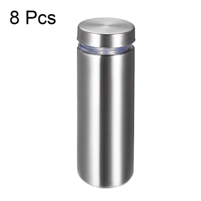 Harfington Glass Standoff Mount Stainless Steel Wall Standoff Holder Advertising Nails 19mm Dia 52mm Length 8 Pcs