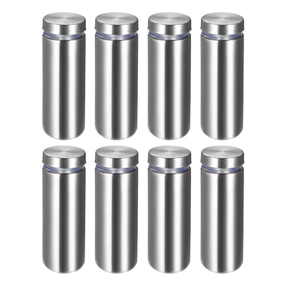 Harfington Glass Standoff Mount Stainless Steel Wall Standoff Holder Advertising Nails 19mm Dia 52mm Length 8 Pcs