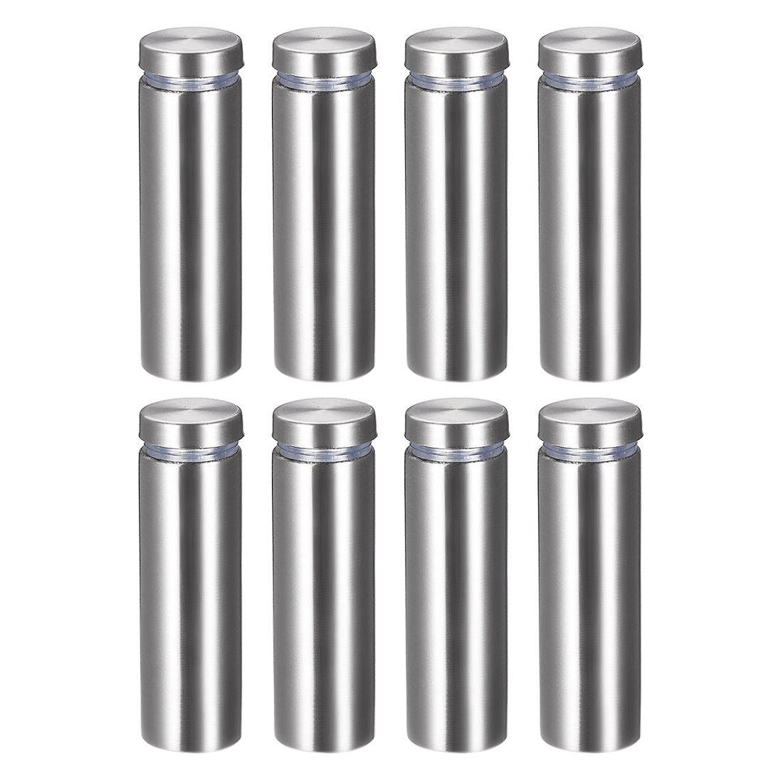 Harfington Glass Standoff Mount Stainless Steel Wall Standoff Holder Advertising Nails 19mm Dia 62mm Length 8 Pcs