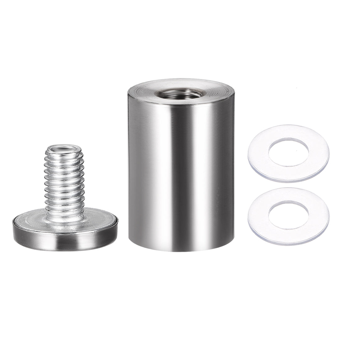 Harfington Glass Standoff Mount Stainless Steel Wall Standoff Holder Advertising Nails 25mm Dia 42mm Length 8 Pcs