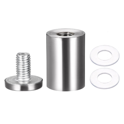 Harfington Glass Standoff Mount Stainless Steel Wall Standoff Holder Advertising Nails 25mm Dia 42mm Length 8 Pcs