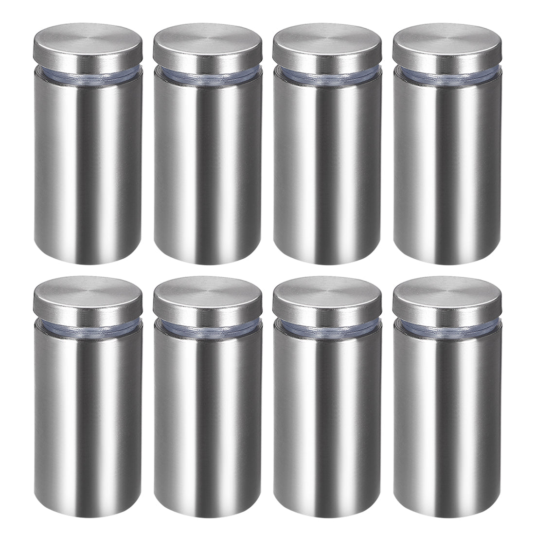 Harfington Glass Standoff Mount Stainless Steel Wall Standoff Holder Advertising Nails 25mm Dia 52mm Length 8 Pcs