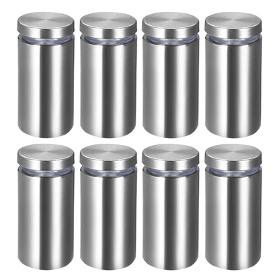 Harfington Glass Standoff Mount Stainless Steel Wall Standoff Holder Advertising Nails 25mm Dia 52mm Length 8 Pcs