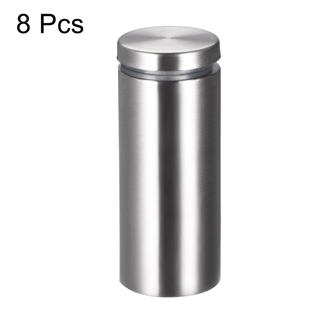 Harfington Glass Standoff Mount Stainless Steel Wall Standoff Holder Advertising Nails 25mm Dia 62mm Length 8 Pcs